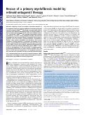 Cover page: Rescue of a primary myelofibrosis model by retinoid-antagonist therapy