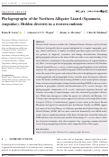 Cover page: Phylogeography of the Northern Alligator Lizard (Squamata, Anguidae): Hidden diversity in a western endemic