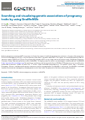 Cover page: Searching and visualizing genetic associations of pregnancy traits by using GnuMoM2b.