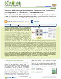 Cover page: ZeroCAL: Eliminating Carbon Dioxide Emissions from Limestones Decomposition to Decarbonize Cement Production.