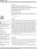 Cover page: Stemness genes and miR-1247-3p expression&nbsp;associate with clinicopathological parameters and prognosis in lung adenocarcinoma.