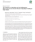 Cover page: The Evaluation of Antioxidant and Anti-Inflammatory Effects of <i>Eucommia ulmoides</i> Flavones Using Diquat-Challenged Piglet Models.