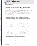 Cover page: Sulforaphane-rich broccoli sprout extract attenuates nasal allergic response to diesel exhaust particles