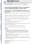 Cover page: Association Between 2010 Medicare Reforms and Utilization of Postacute Inpatient Rehabilitation in Ischemic Stroke.