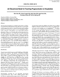 Cover page: An Educational Model for Teaching Prognostication to Hospitalists