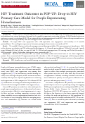 Cover page: HIV Treatment Outcomes in POP-UP: Drop-in HIV Primary Care Model for People Experiencing Homelessness