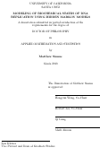 Cover page: Modeling of Biochemical States of DNA Replication Using Hidden Markov Models