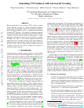 Cover page: Expediting TTS Synthesis with Adversarial Vocoding