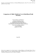 Cover page: Comparison of chiller models for use in model-based fault 
detection