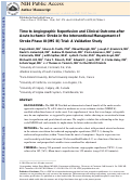 Cover page: Time to angiographic reperfusion and clinical outcome after acute ischaemic stroke: an analysis of data from the Interventional Management of Stroke (IMS III) phase 3 trial