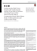 Cover page: Cardiovascular Risk Factor Targets and Cardiovascular Disease Event Risk in Diabetes: A Pooling Project of the Atherosclerosis Risk in Communities Study, Multi-Ethnic Study of Atherosclerosis, and Jackson Heart Study