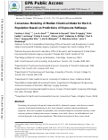 Cover page: Consensus Modeling of Median Chemical Intake for the U.S. Population Based on Predictions of Exposure Pathways