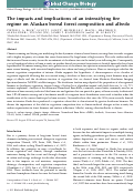 Cover page: The impacts and implications of an intensifying fire regime on Alaskan boreal forest composition and albedo