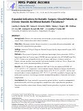 Cover page: Expanded indications for bariatric surgery: should patients on chronic steroids be offered bariatric procedures?