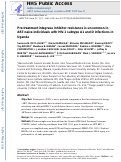 Cover page: Pre-treatment integrase inhibitor resistance is uncommon in antiretroviral therapy-naive individuals with HIV-1 subtype A1 and D infections in Uganda