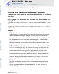 Cover page: Technical Note: Evaluation of audiovisual biofeedback smartphone application for respiratory monitoring in radiation oncology