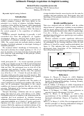 Cover page: Arithmetic Principle Acquisition via Implicit Learning