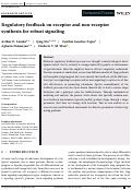 Cover page: Regulatory feedback on receptor and non‐receptor synthesis for robust signaling