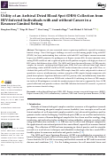 Cover page: Utility of an Archival Dried Blood Spot (DBS) Collection from HIV-Infected Individuals with and without Cancer in a Resource-Limited Setting.