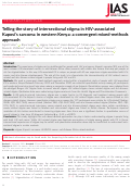 Cover page: Telling the story of intersectional stigma in HIV‐associated Kaposi's sarcoma in western Kenya: a convergent mixed‐methods approach