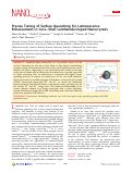 Cover page: Precise Tuning of Surface Quenching for Luminescence Enhancement in Core–Shell Lanthanide-Doped Nanocrystals