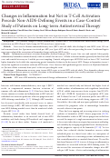 Cover page: Changes in Inflammation but Not in T-Cell Activation Precede Non-AIDS-Defining Events in a Case-Control Study of Patients on Long-term Antiretroviral Therapy