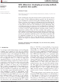 Cover page: XFEL diffraction: developing processing methods to optimize data quality