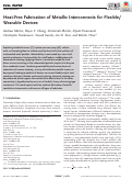 Cover page: Flexible Electronics: Heat‐Free Fabrication of Metallic Interconnects for Flexible/Wearable Devices (Adv. Funct. Mater. 40/2019)