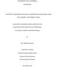 Cover page: The Effect of Soil Moisture Fluctuations on Microbial Stress-physiology and the Bio-availability of Soil Organic Carbon