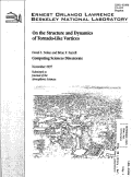 Cover page: The structure and dynamics of tornado-like vortices