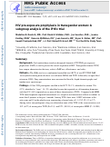 Cover page: HIV pre-exposure prophylaxis in transgender women: a subgroup analysis of the iPrEx trial