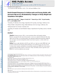 Cover page: Brain reward response in adolescents and young adults with anorexia nervosa is moderated by changes in body weight and sweetness perception.