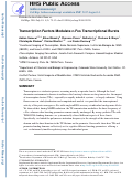 Cover page: Transcription Factors Modulate c-Fos Transcriptional Bursts