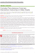 Cover page: Complex Percutaneous Coronary Intervention Outcomes in Older Adults.