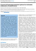 Cover page: Current and emerging treatment options for metastatic melanoma: a focused review