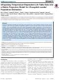 Cover page: Integrating Temperature-Dependent Life Table Data into a Matrix Projection Model for Drosophila suzukii Population Estimation