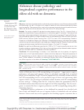 Cover page: Alzheimer disease pathology and longitudinal cognitive performance in the oldest-old with no dementia.