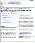 Cover page: Clarifying Effects of Environmental Protections on Freshwater Flows to—and Water Exports from—the San Francisco Bay Estuary