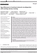 Cover page: Age differences in functional network reconfiguration with working memory training.