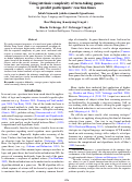 Cover page: Using intrinsic complexity of turn-taking games to predict participants' reaction times
