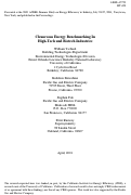 Cover page: Cleanroom energy benchmarking in high-tech and biotech industries