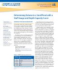 Cover page of Determining Volume in a Small Pond with a Staff Gauge and Depth-Capacity Curve