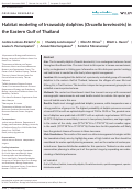 Cover page: Habitat modeling of Irrawaddy dolphins (Orcaella brevirostris) in the Eastern Gulf of Thailand.