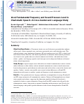 Cover page: Vocal Fundamental Frequency and Sound Pressure Level in Charismatic Speech: A Cross-Gender and -Language Study.