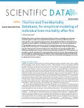 Cover page: The Fire and Tree Mortality Database, for empirical modeling of individual tree mortality after fire