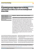 Cover page: A spatial genome aligner for resolving chromatin architectures from multiplexed DNA FISH.