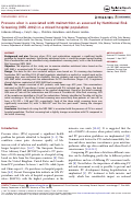 Cover page: Pressure ulcer is associated with malnutrition as assessed by Nutritional Risk Screening (NRS 2002) in a mixed hospital population