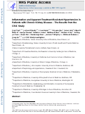 Cover page: Inflammation and Apparent Treatment-Resistant Hypertension in Patients With Chronic Kidney Disease