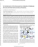 Cover page: Mechanism of the Stereoselective α‑Alkylation of Aldehydes Driven by the Photochemical Activity of Enamines