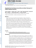 Cover page: Repeated Iron–Soot Exposure and Nose-to-brain Transport of Inhaled Ultrafine Particles